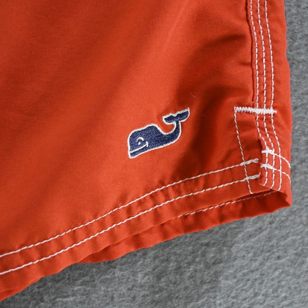 Vineyard Vines Mens Chappy Colorblock Swim Trunk Size M Blue Green Red 1M0266